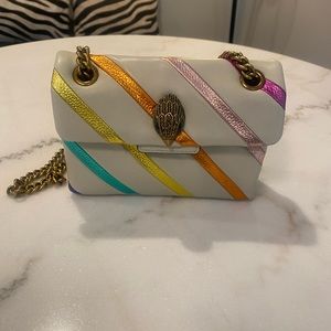Kurt Geiger Kensington mini rainbow stripe bag